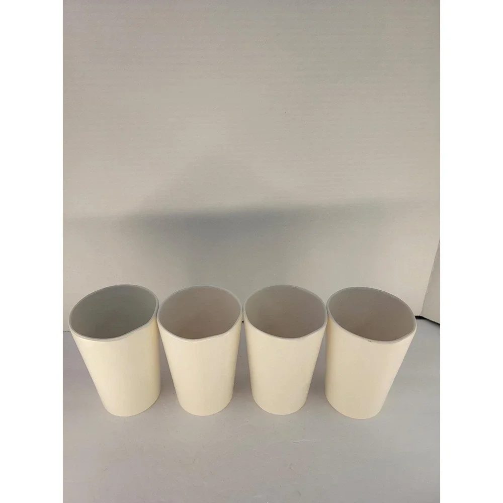Rae Dunn Halloween Melamine Tumbler Set of 4 Trick or Treat Witchy Scaredy Cat
